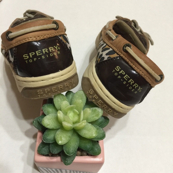 Sperry Angelfish Linen Leopard Shimmer Boat Shoe - Picture 5 of 7